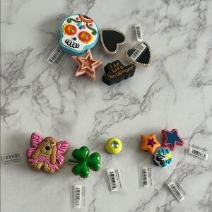 6 CROCS brand & 5 other Jibbitz